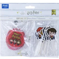 12 Caissettes Cupcakes + 12 Cake Toppers Harry Potter PME