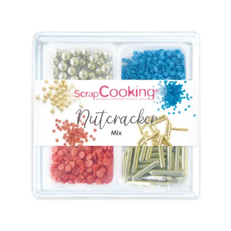 4 Décors en Sucre Nutcracker Mix 45 g Scrapcooking