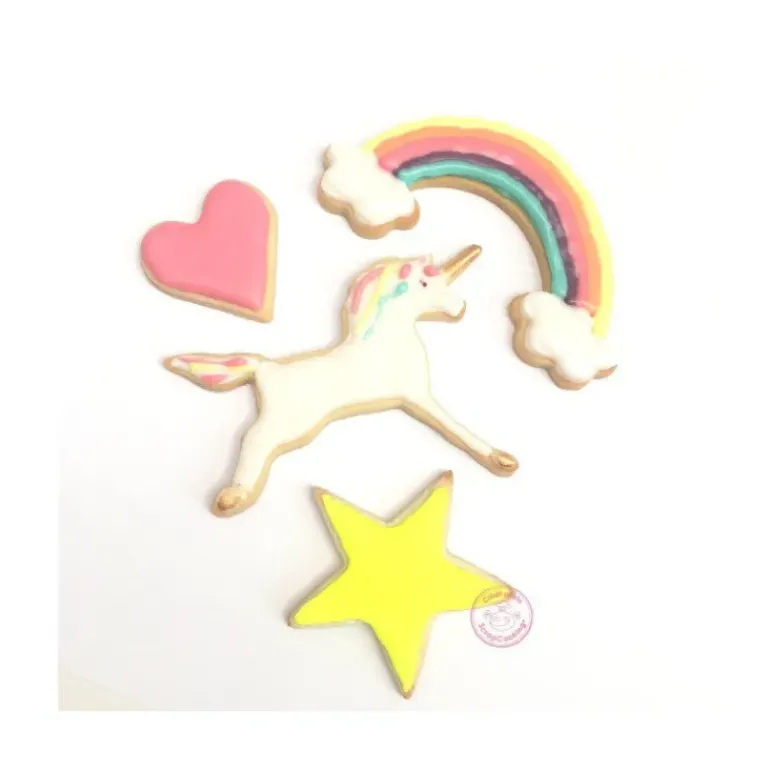 4 Découpoirs Thème Licorne Inox Scrapcooking