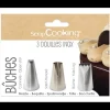 3 Douilles Pâtissières pour Bûches Scrapcooking