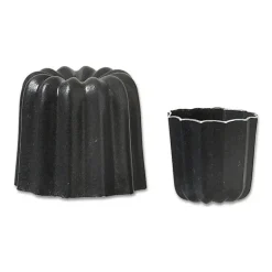6 Moules à Cannelés Bordelais Anti-adhésifs Aluminium 5,5 mm
