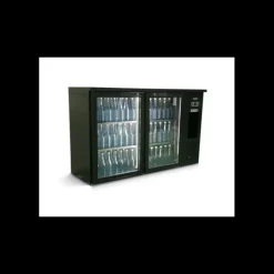 Arrière Bar Réfrigéré Ecoline 333 L 2 Portes Vitrées Gamko