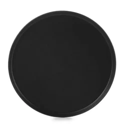 Assiette Plate Porcelaine Noire 22 cm Adélie Revol