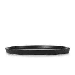 Assiette Plate Porcelaine Noire 22 cm Adélie Revol
