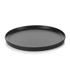 Assiette Plate Porcelaine Noire 24 cm Adélie Revol