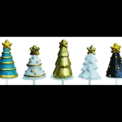 Assortiment Décors Bûche Sapin Or (x50)