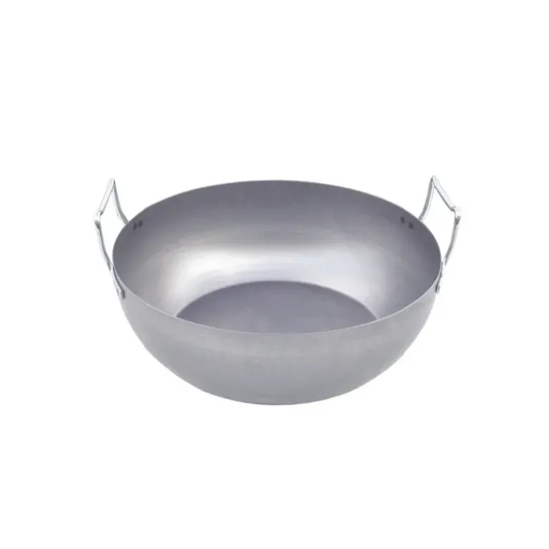 Bassine à Friture bombée en tôle 28 cm De Buyer