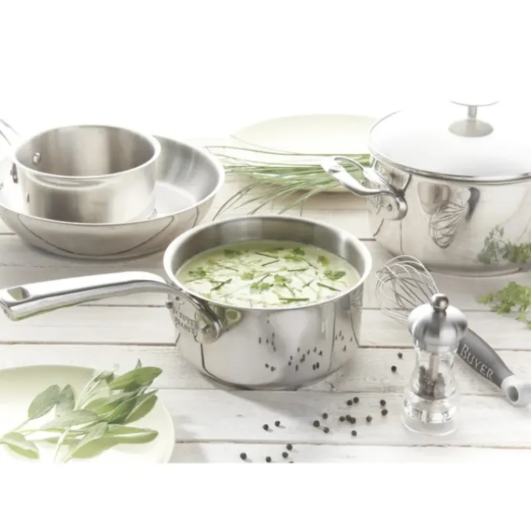 Batterie Cuisine Induction Casserole Inox Ø 16-18-20 cm Milady De Buyer