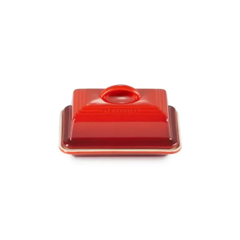 Beurrier Céramique avec Couvercle Cerise Le Creuset
