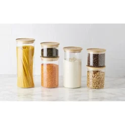 Bocal en Verre 2,1 L avec Couvercle Bambou Stor'eat Mastrad