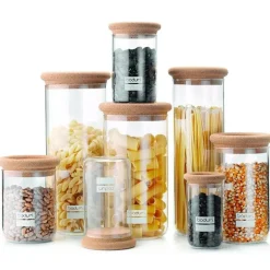 Bocal en Verre 0,6 L Bouchon en liège Yohki Bodum