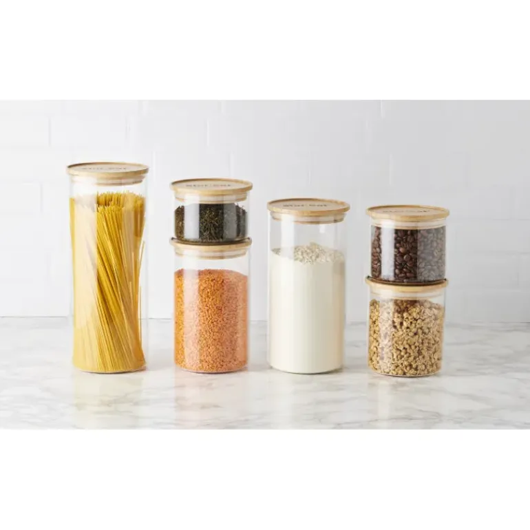 Bocal en Verre 600 ml avec Couvercle Bambou Stor'eat Mastrad