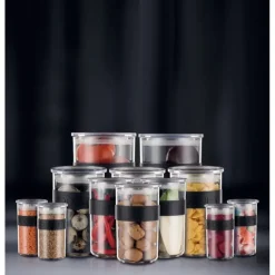 Bocal Plastique 2 L avec Couvercle (x2) PRESSO Bodum