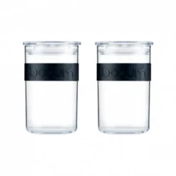 Bocal Plastique 600 ml avec Couvercle (x2) PRESSO Bodum