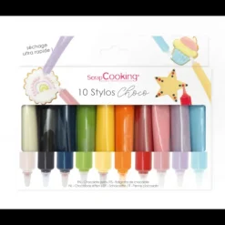 Boîte 10 Stylos Chocolat Glaçage Scrapcooking