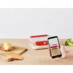 Boîte de Conservation Connectée avec Compartiments 1,45 L Bleu Stor'eat Mastrad