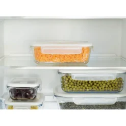 Boîte de Conservation en Verre Rectangle 1 L Pebbly