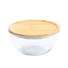 Boîte de Conservation en Verre et Bambou Rond 2,6 L Pebbly