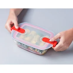 Boîte de Conservation en Verre Rectangulaire 17 x 10 cm 0,4 L Cook & Heat Pyrex