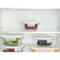 Boîte de Conservation en Verre Carré 320 ml Pebbly