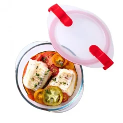 Boîte de Conservation en Verre Ronde 20 cm 1,1 L Cook & Heat Pyrex