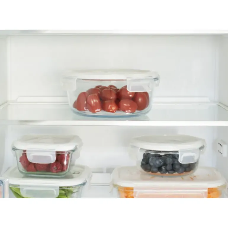 Boîte de Conservation en Verre Rond 950 ml Pebbly