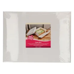 Boîte Pâtissière Blanche Rectangulaire 40 x 30 x H15 cm Funcakes