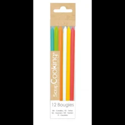 Bougies Longues Multicolore 12 cm (x12) Scrapcooking