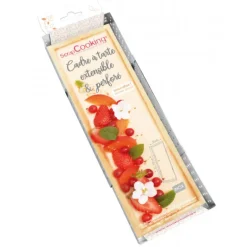 Cadre à Tarte Rectangle Extensible Perforé 22 à 42 cm Scrapcooking