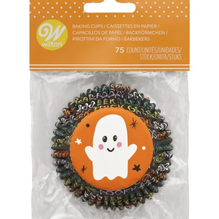 Caissettes Cupcakes Fantôme Halloween Wilton (x75)