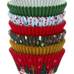Caissettes Cupcakes Fêtes de Noël 6 motifs (x150) Wilton