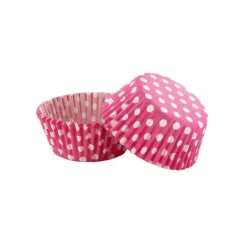Caissettes en Papier Rose à Pois Blancs Gatodéco (x50)