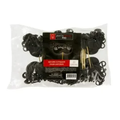 Cake Topper Bonne Fête Moustache sur Pic (x30) Patisdécor