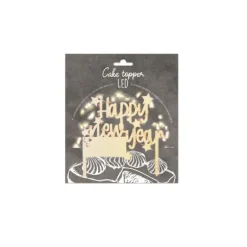 Cake Topper Happy New Year Led ScrapCooking