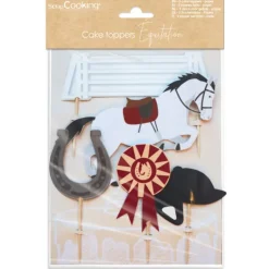 Cake Topper Équitation Scrapcooking