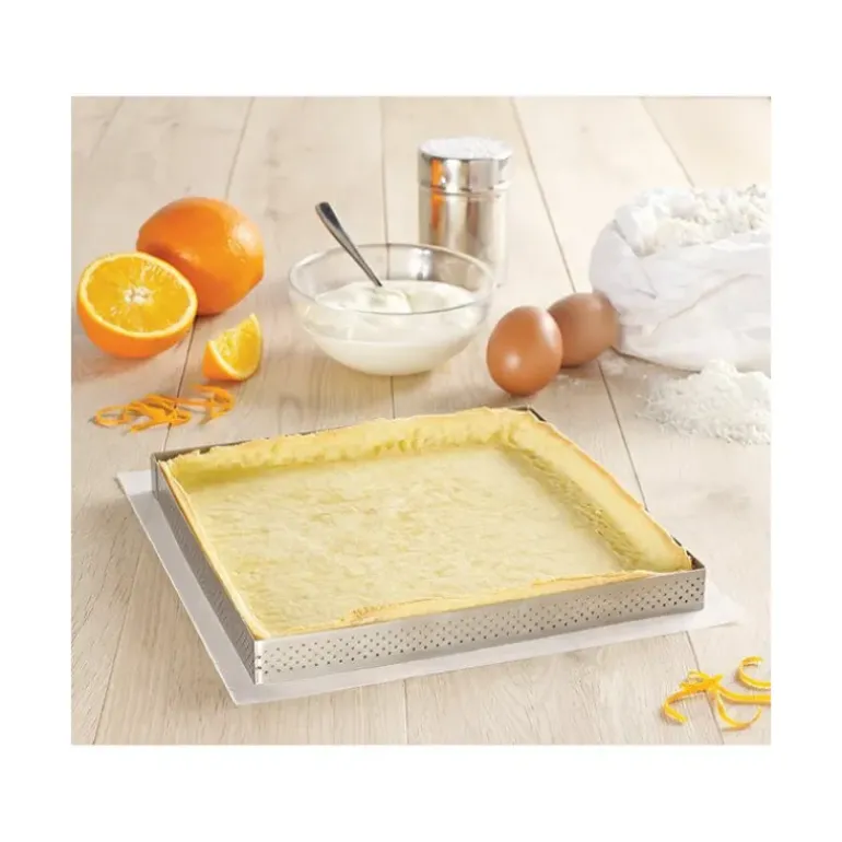 Carré perforé L. 20 cm de L'école Valrhona par De Buyer