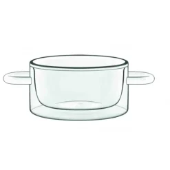 Casserole en Verre Double Paroi 27 cl (x2) Luigi Bormioli THERMIC GLASS