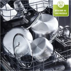 Casserole Inox Ø 16 cm avec Becs Verseurs PREMIERE GreenPan