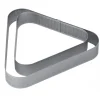 Cercle à Entremets Triangle Inox Micro-perforé 17,5 x 16 cm x H 3,5 cm Pavoni