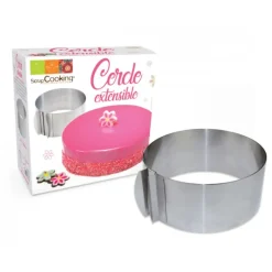 Cercle à Pâtisserie Extensible Inox Scrapcooking