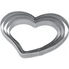 Cercle à Tarte Coeur Inox Micro-perforé 16 x 15 cm x H 2 cm Pavoni