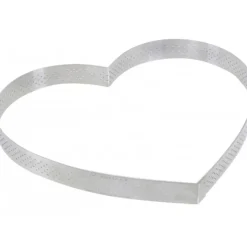 Cercle perforé forme coeur ø 21 cm de L'école Valrhona par De Buyer