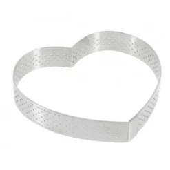 Cercle perforé forme coeur ø 12 cm de L'école Valrhona par De Buyer