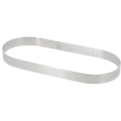 Cercle perforé forme Oblong 14,5 x 3,5 cm de L'école Valrhona par De Buyer