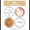 Cercles à Tarte Individuels Perforés Ronds 8 cm (x4) Scrapcooking