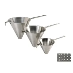 Chinois de Cuisine Inox Ø 10 cm x H 7,1 cm Perforation 1,5 mm De Buyer