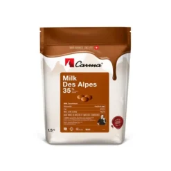 Chocolat au Lait Milk des Alpes 35% 1.5 Kg Carma