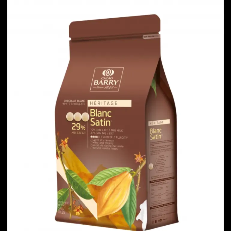 Chocolat Blanc Satin 29,2% pistoles 5 kg