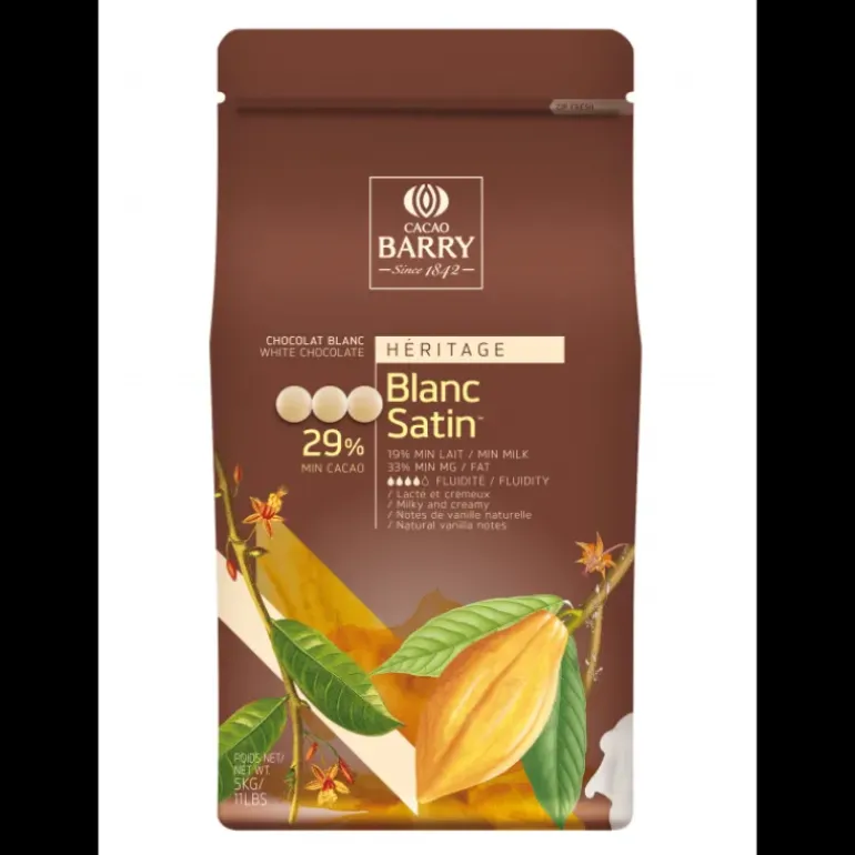 Chocolat Blanc Satin 29,2% pistoles 5 kg