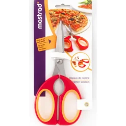 Ciseaux de Cuisine lames inox et Casse-Noix Framboise Mastrad